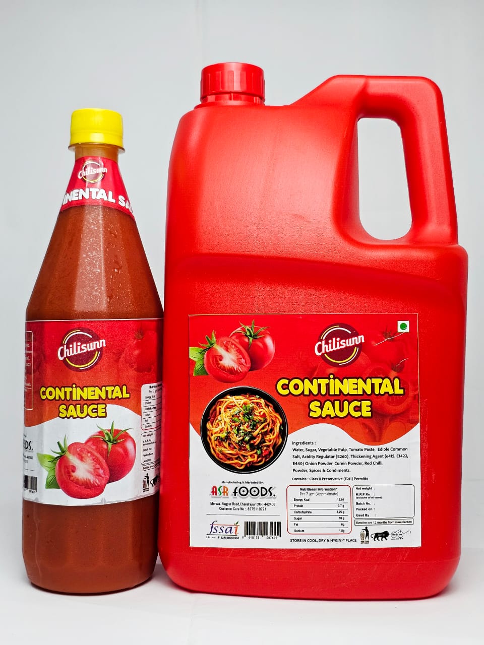 Continental Sauce 5L Jerry Can with 1kg Bottle